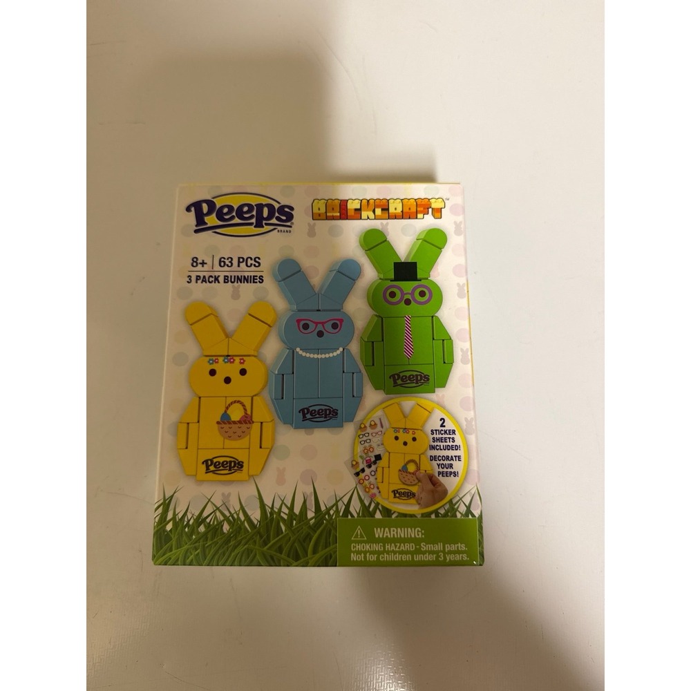 NWT Peeps Brickcraft 3 pack Bunnies